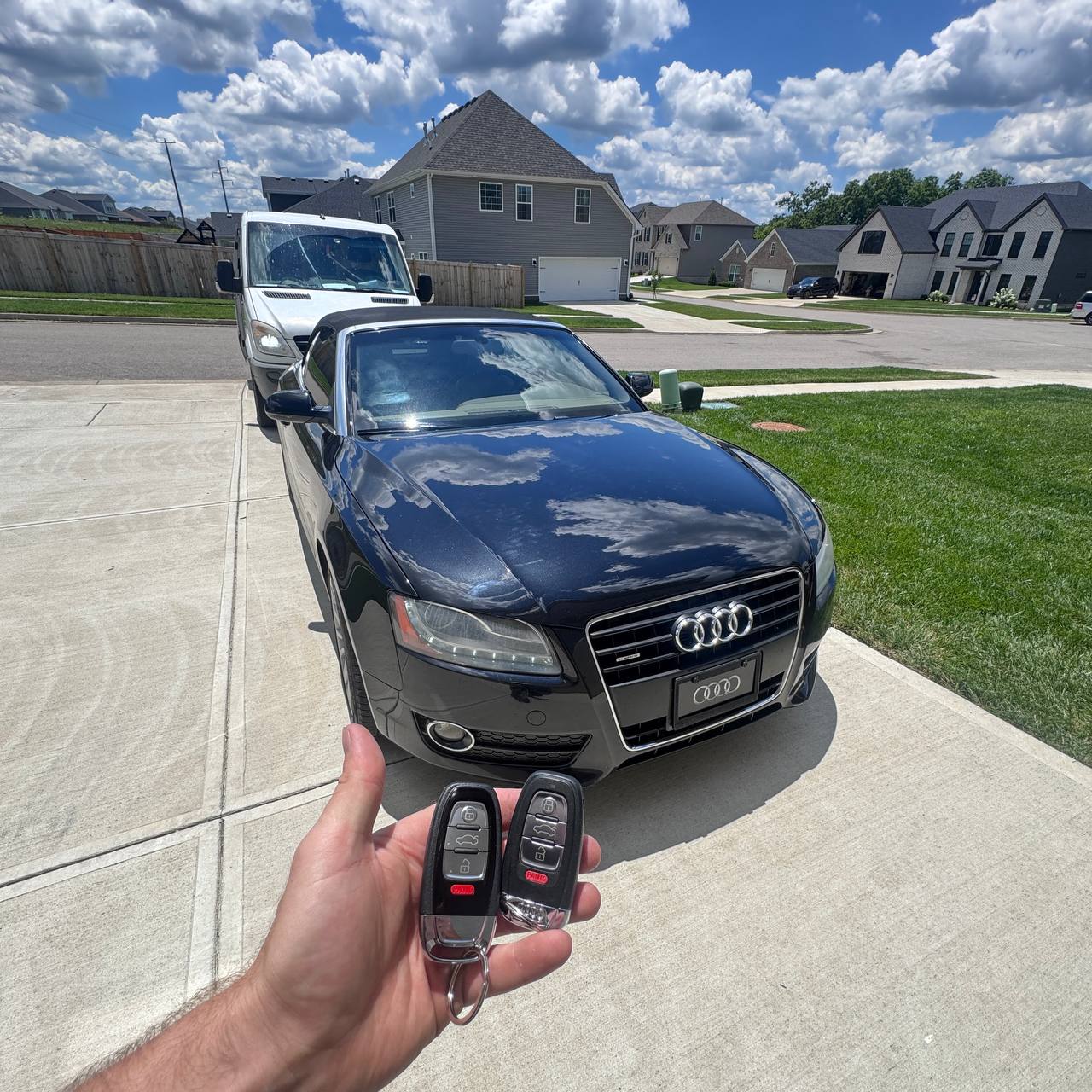Audi key made by mobile locksmith Richmond Kentucky