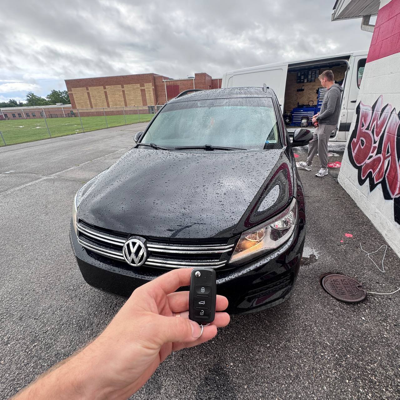 VW Tiguan key programmed by mobile locksmith Richmond KY